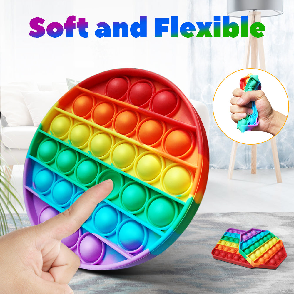 Fitget Toys Pop It Game For Adult Kid Push Bubble Fidgets Sensory Toy  Autism Special Needs Stress Reliever Popit
