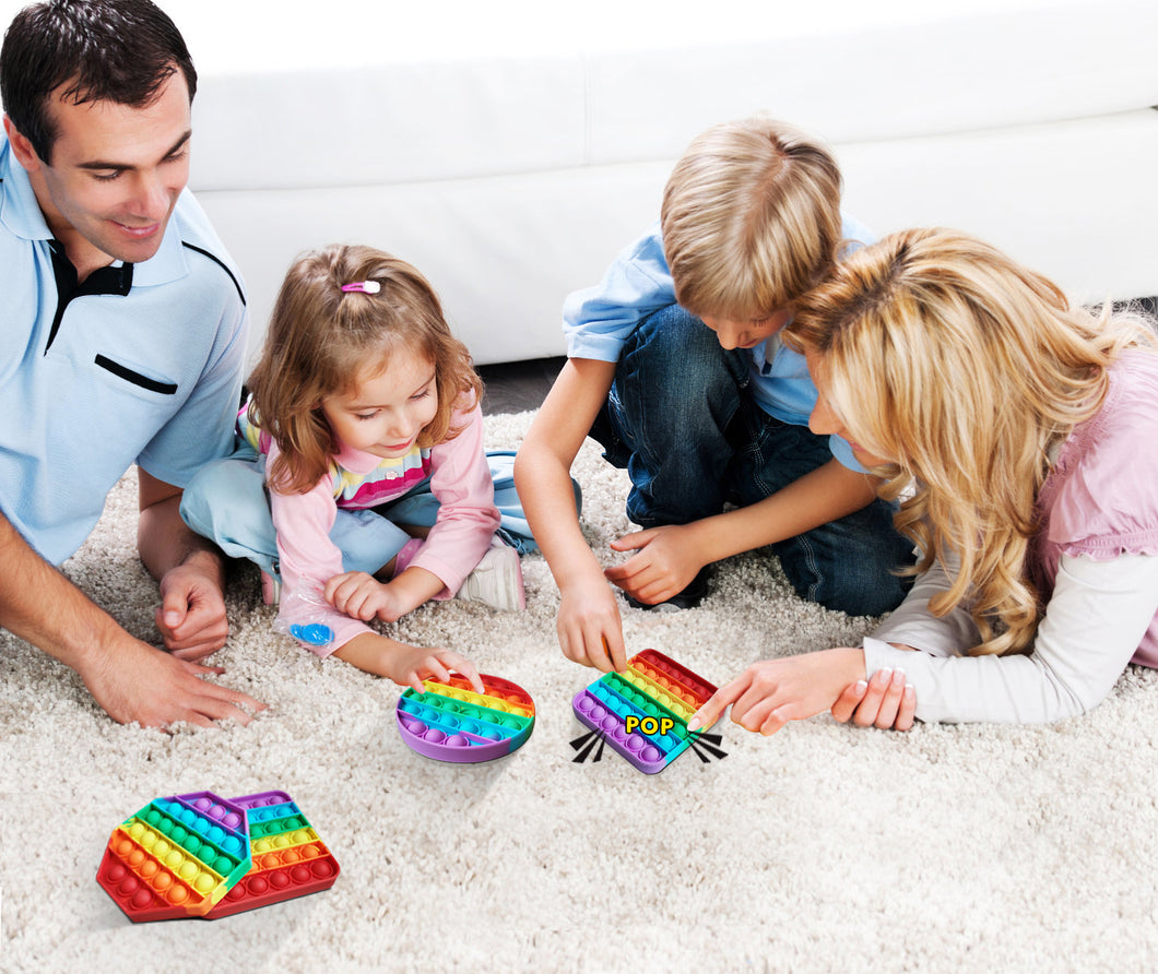 Kids Fidget Toys Push It Pop Bubble Sensory Stress Relief Autism